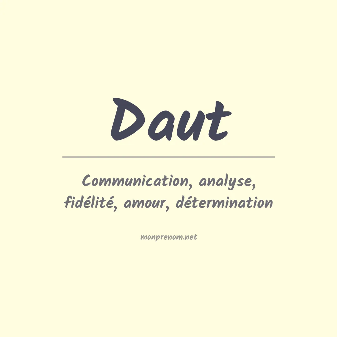 Prénom Daut