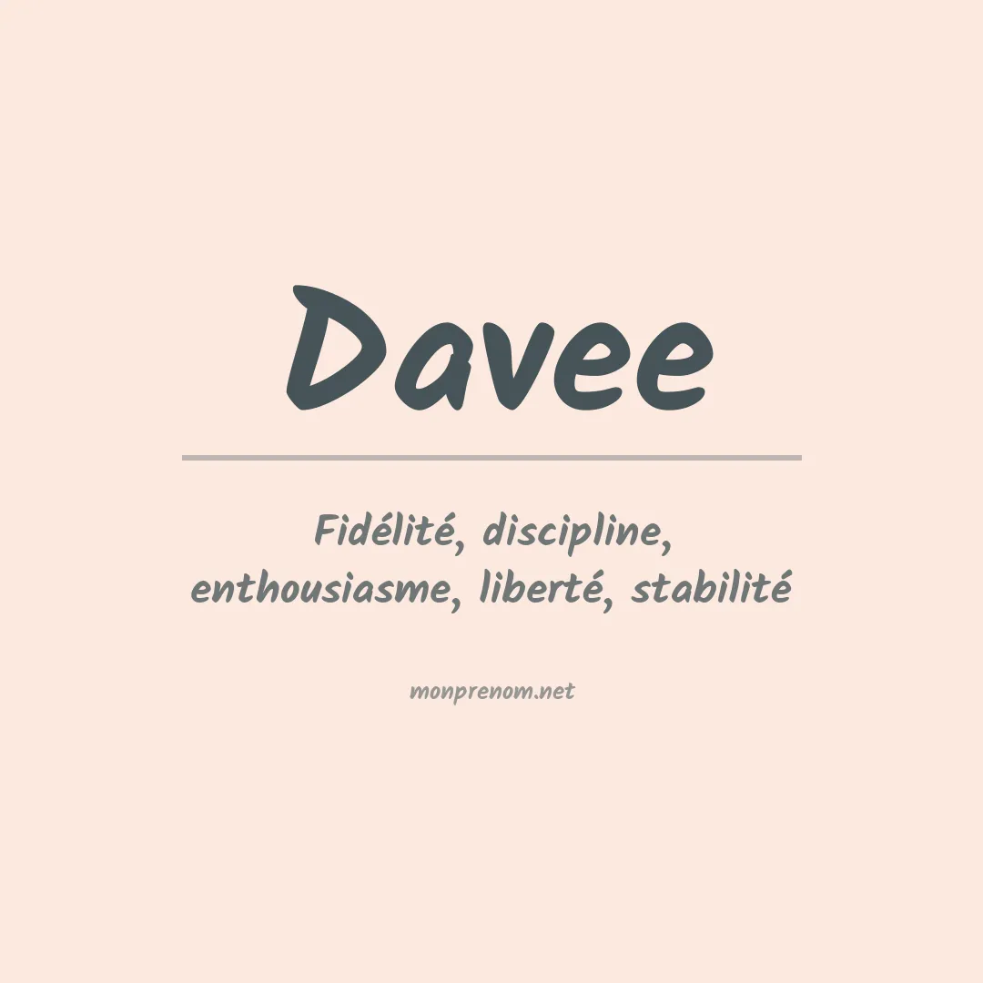 Prénom Davee