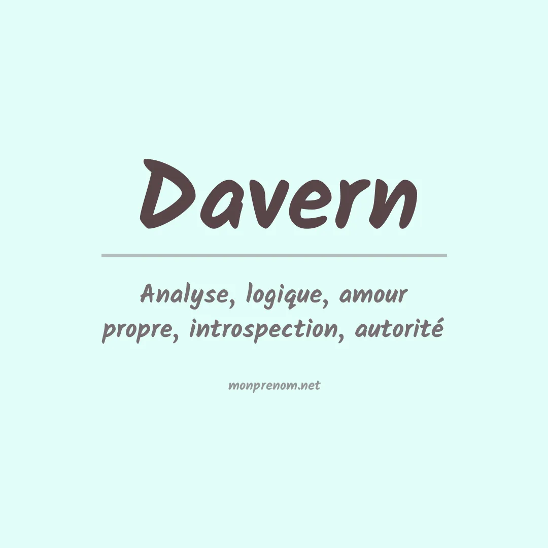 Prénom Davern
