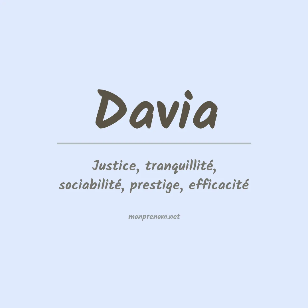 Prénom Davia