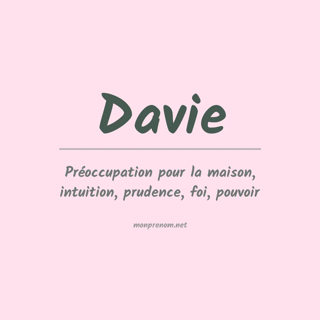Prénom Davie