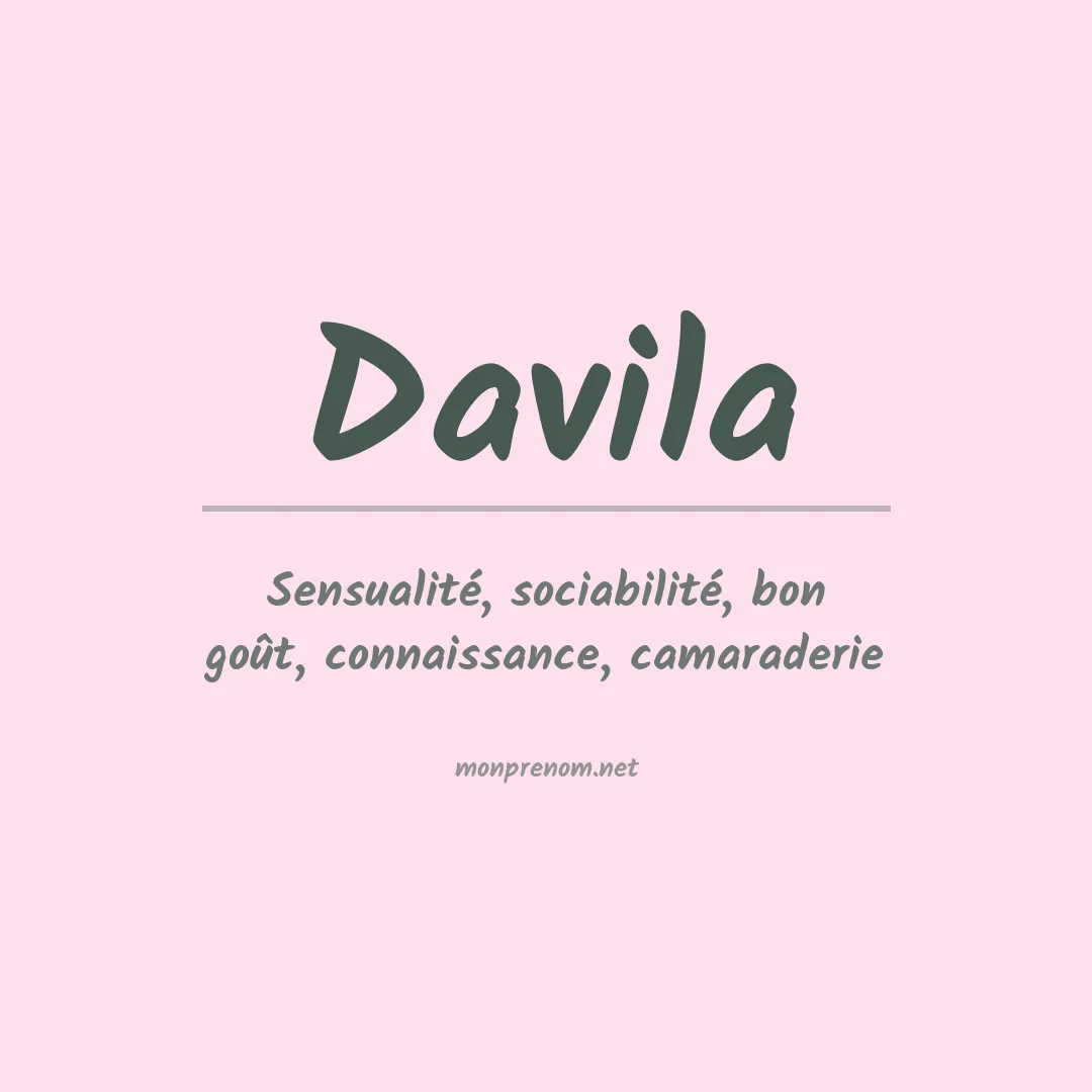 Prénom Davila