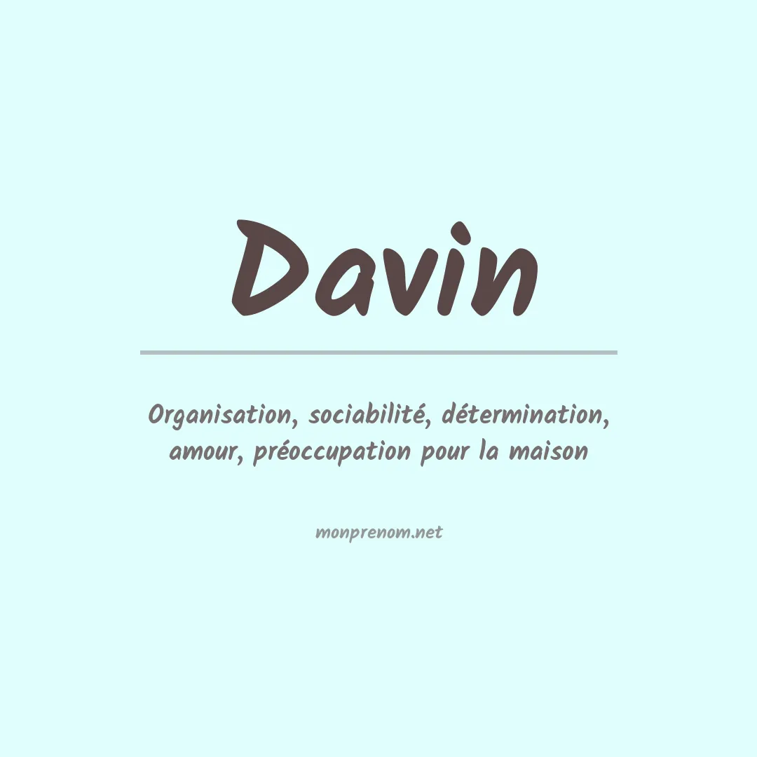 Prénom Davin