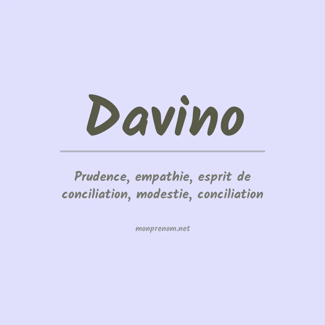 Prénom Davino