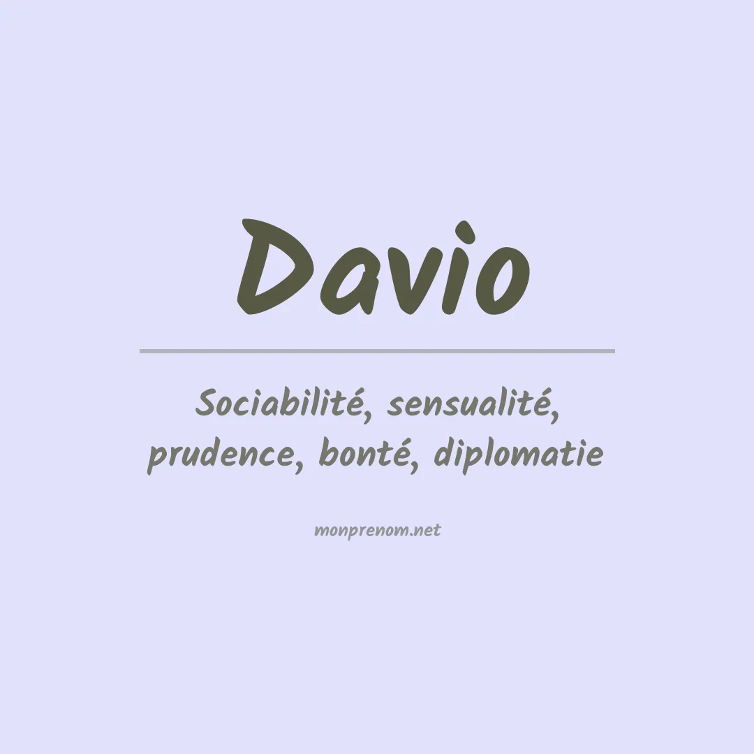 Prénom Davio