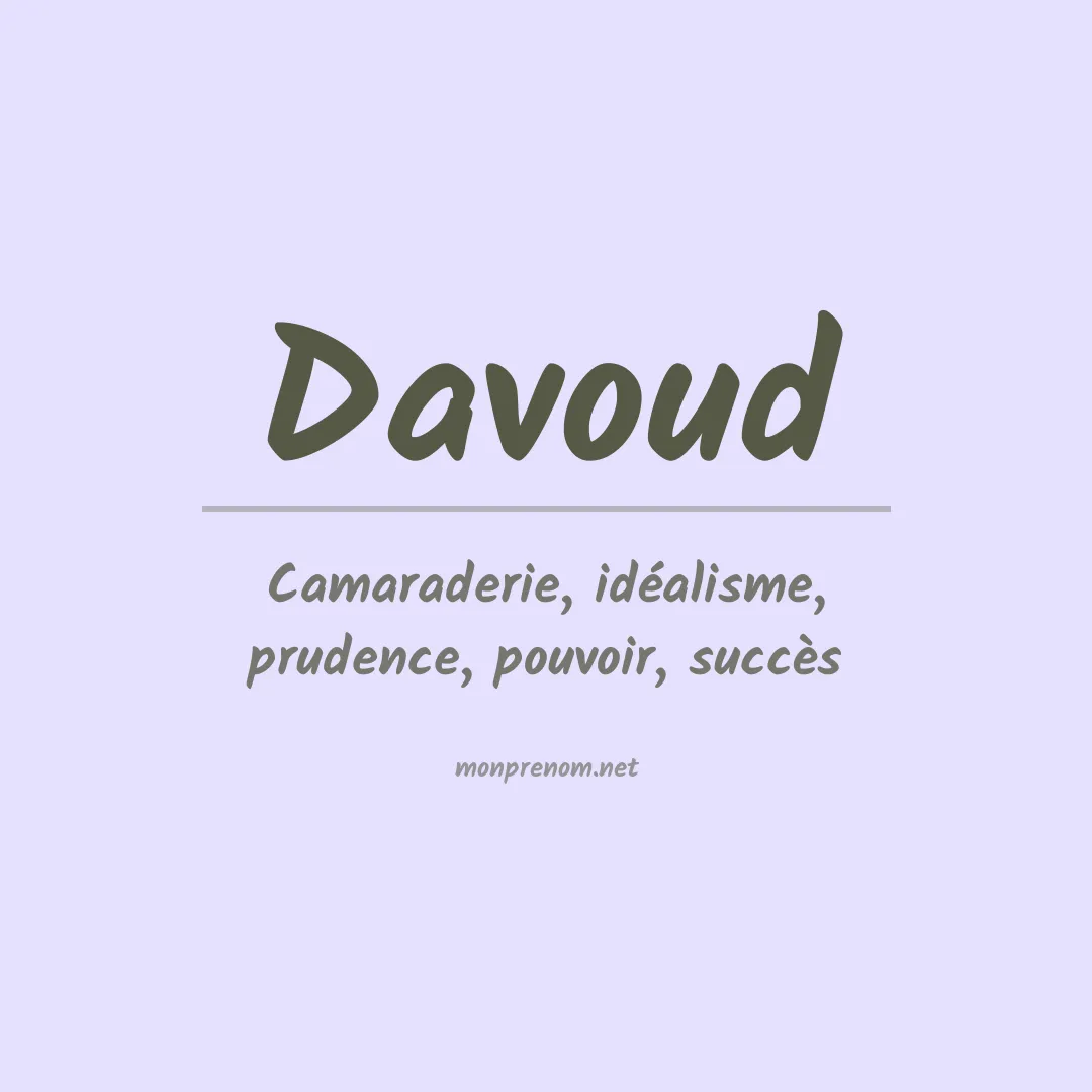 Prénom Davoud