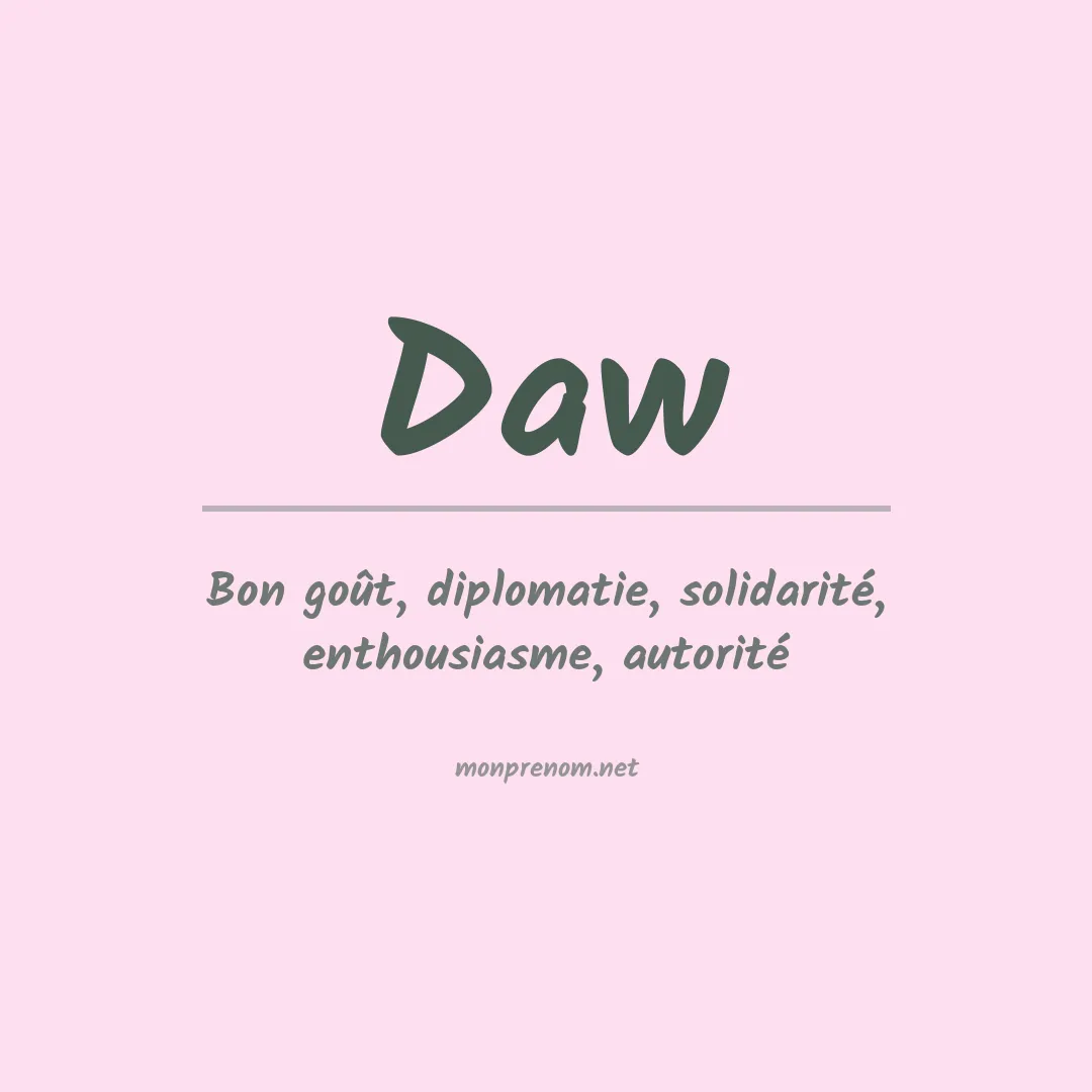 Prénom Daw