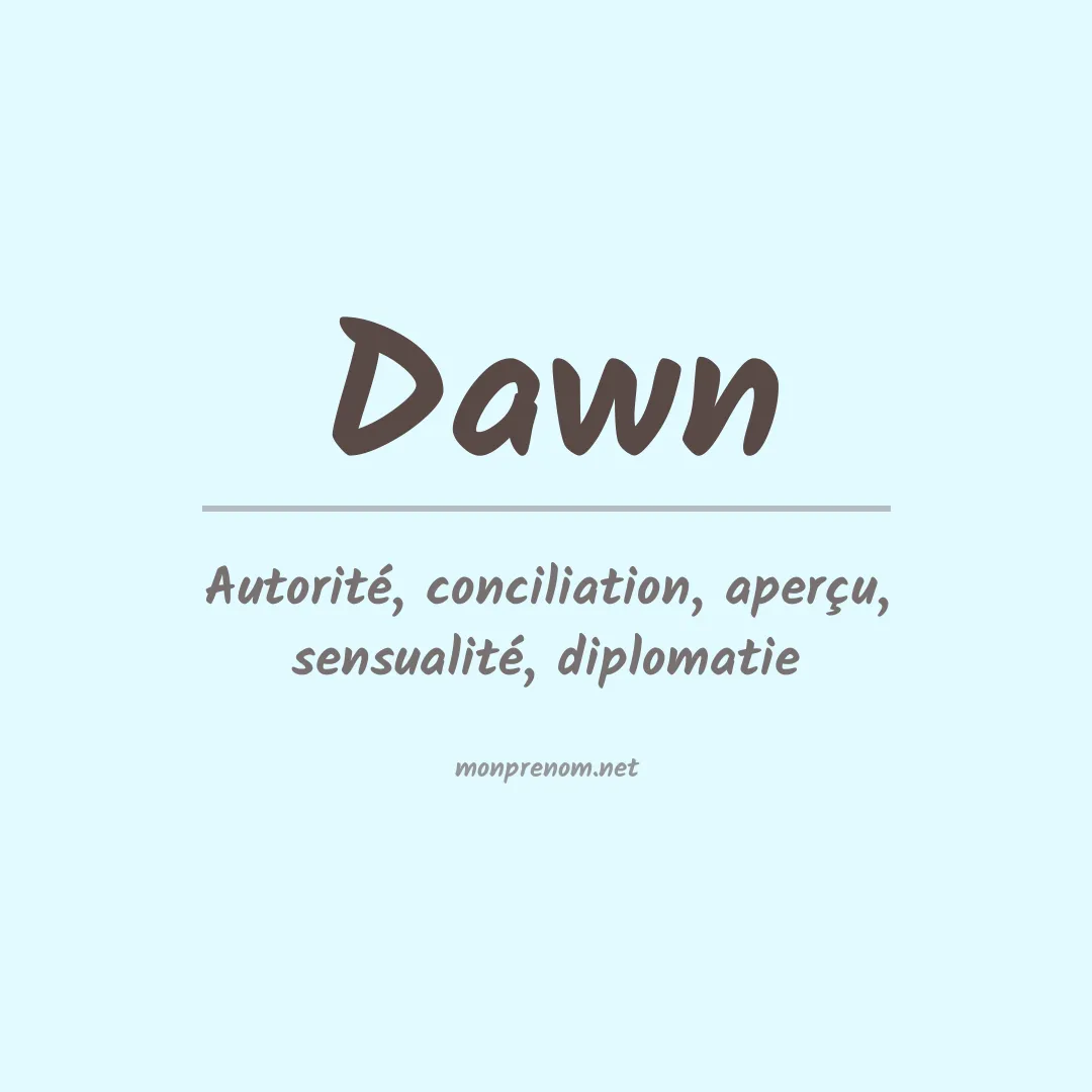 Prénom Dawn