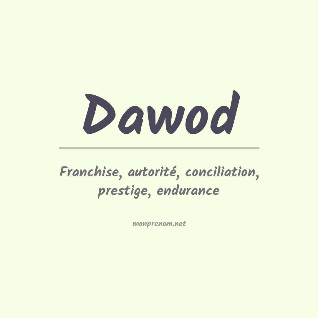 Prénom Dawod