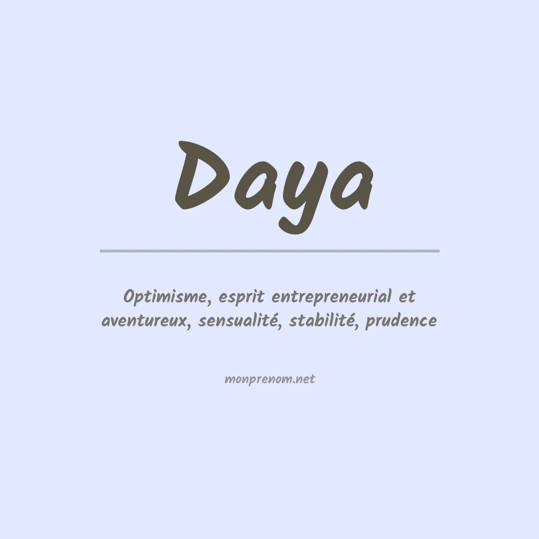 Prénom Daya