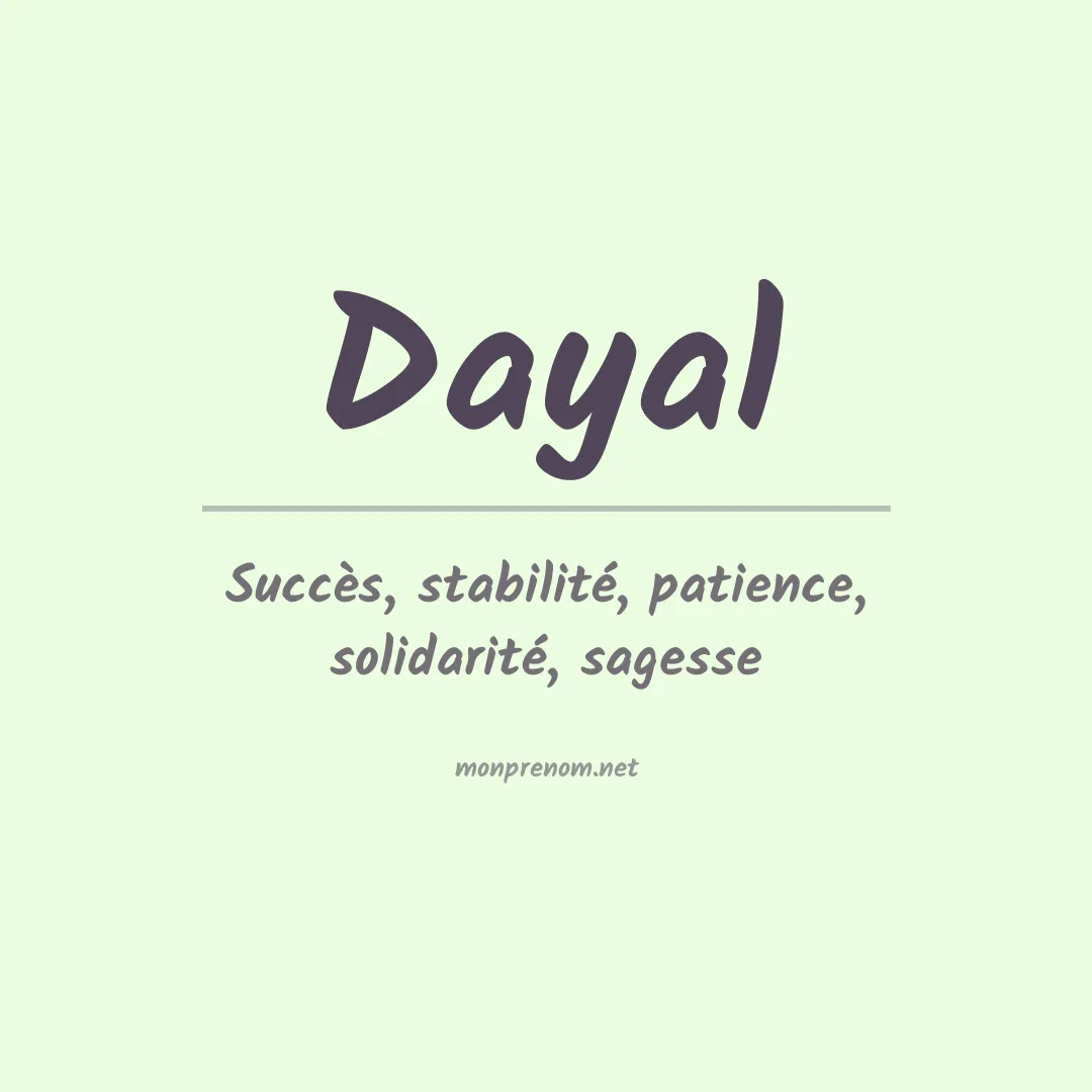 Prénom Dayal