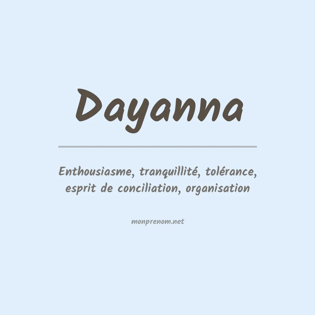 Prénom Dayanna