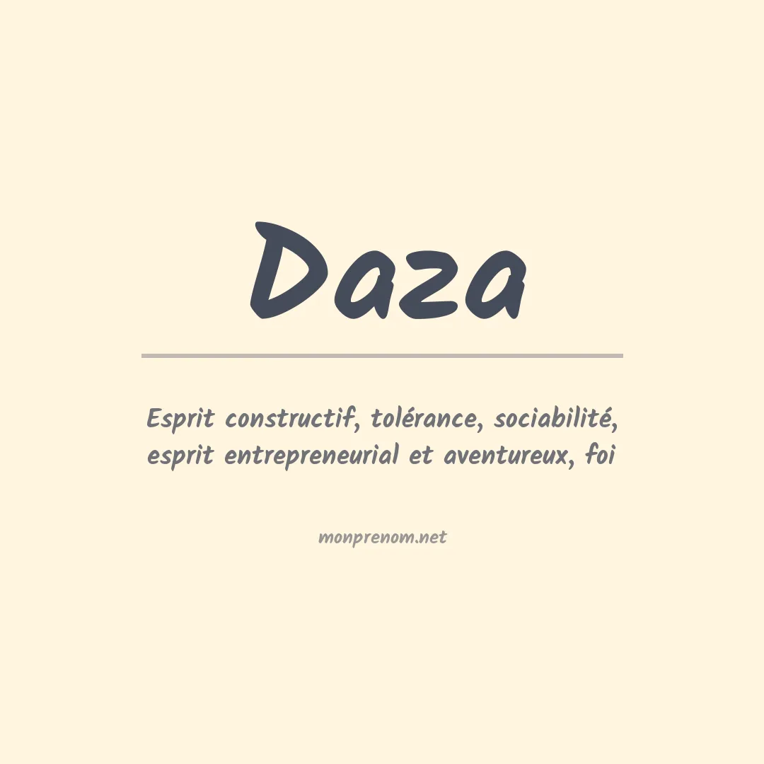 Prénom Daza