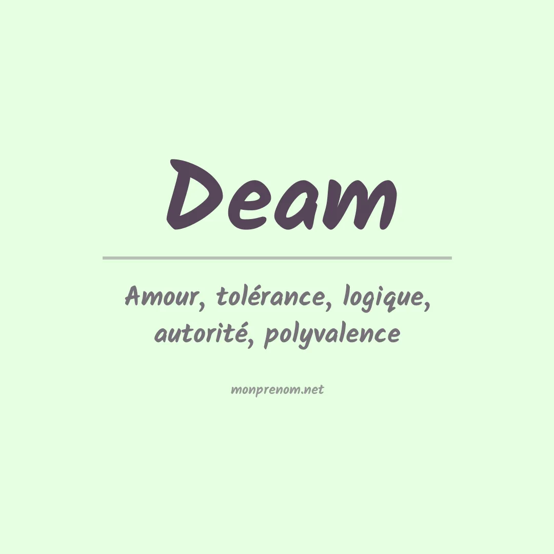 Prénom Deam