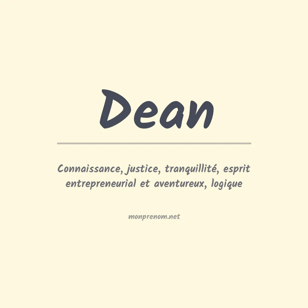 Prénom Dean