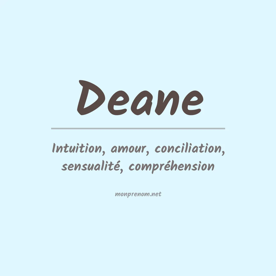 Prénom Deane
