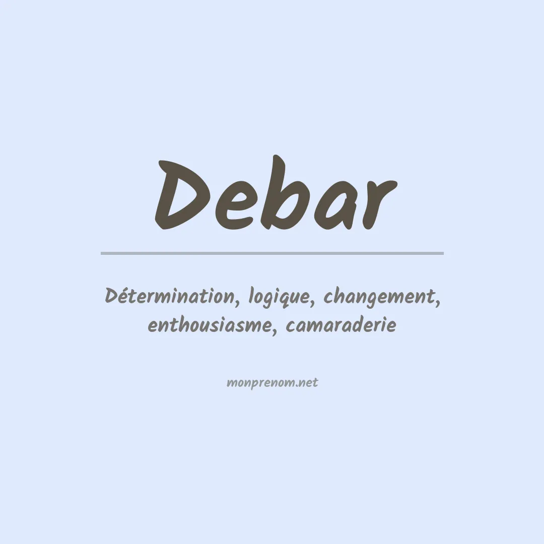 Prénom Debar