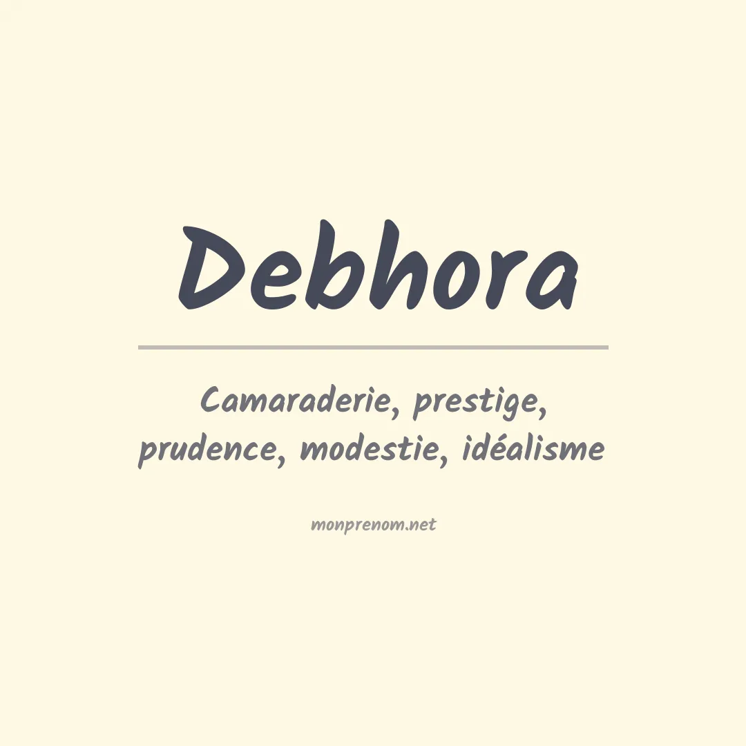 Prénom Debhora