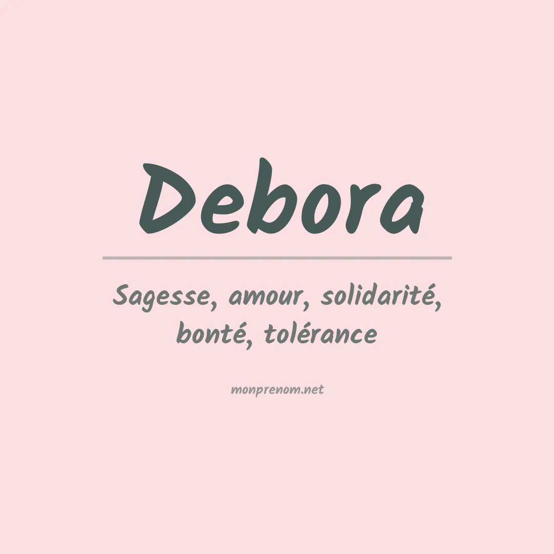 Prénom Debora