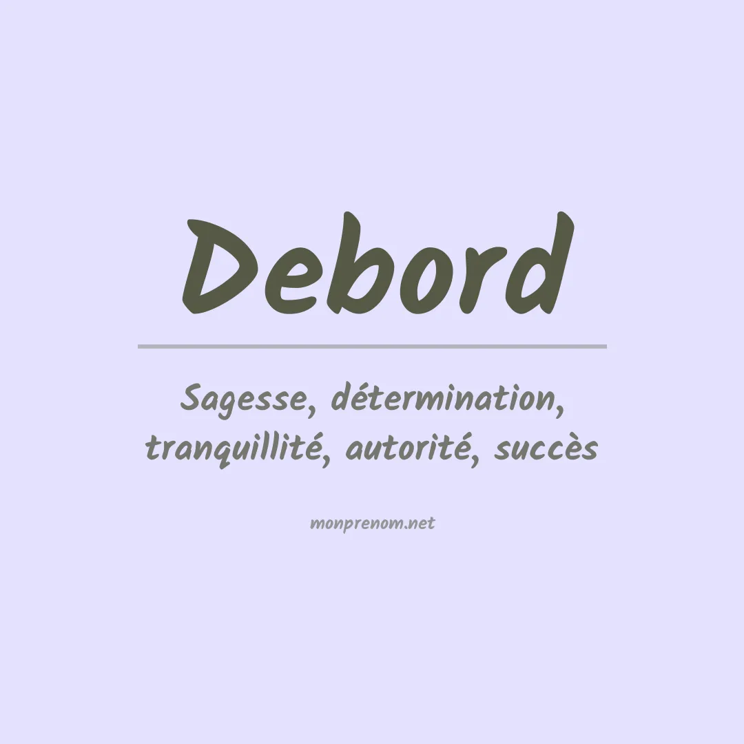 Prénom Debord