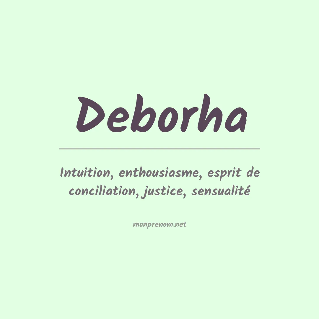 Prénom Deborha