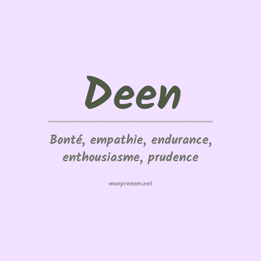 Prénom Deen