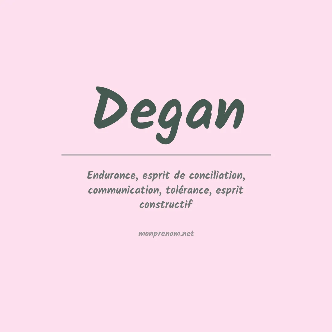Prénom Degan