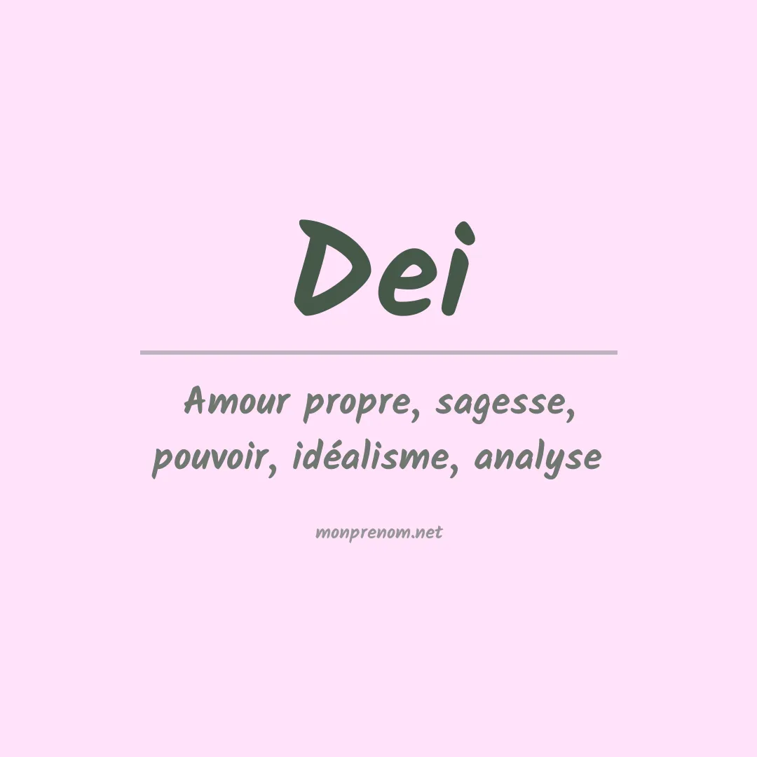 Prénom Dei
