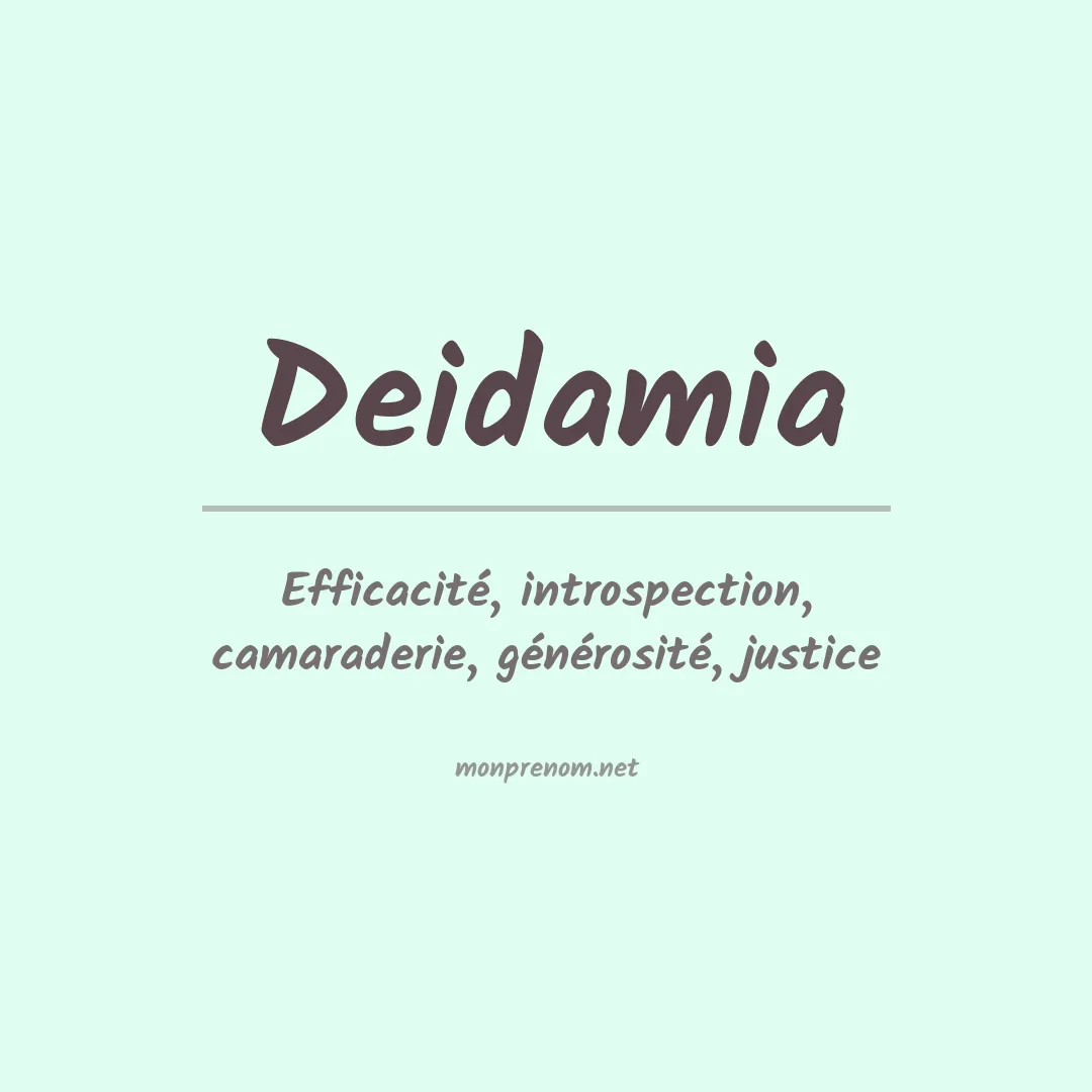 Signification du prénom Deidamia