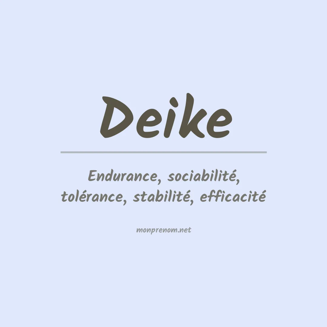 Prénom Deike