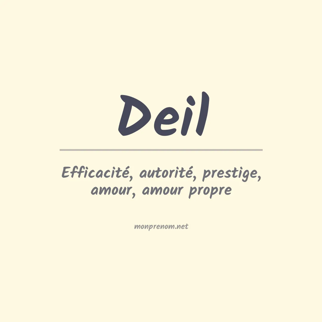 Prénom Deil