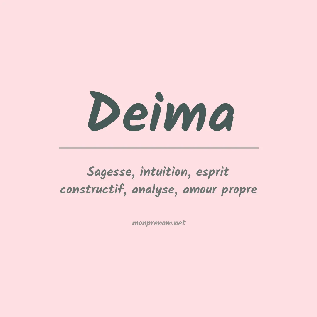 Prénom Deima