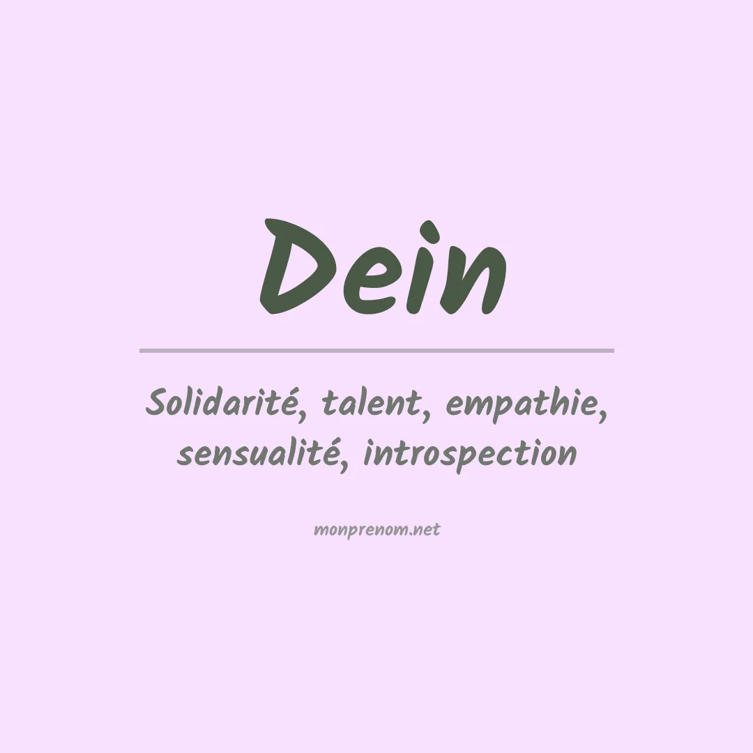 Prénom Dein