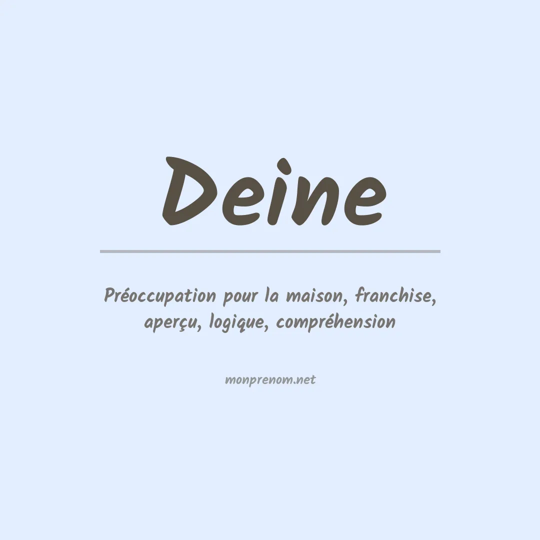 Prénom Deine
