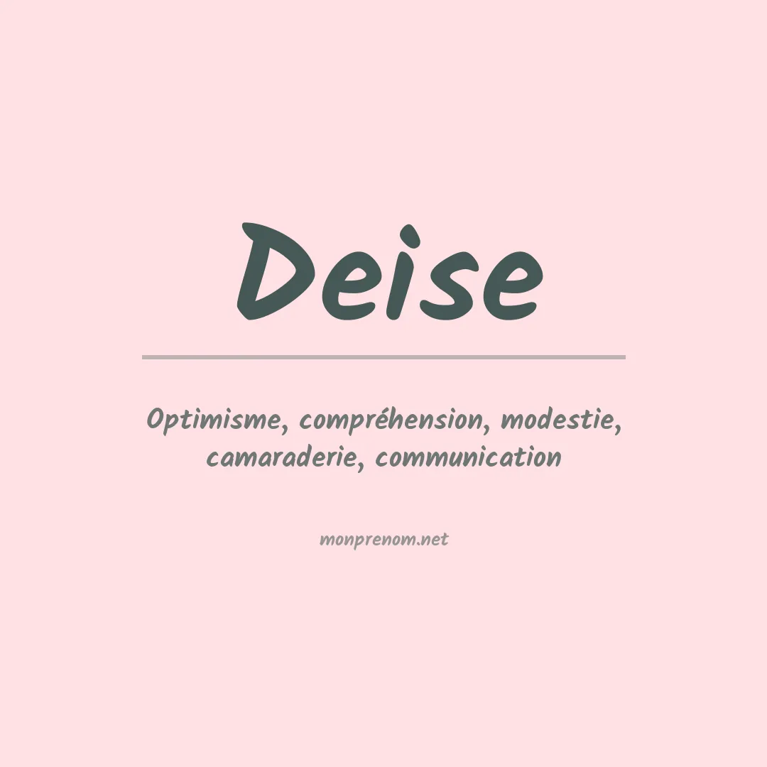 Prénom Deise