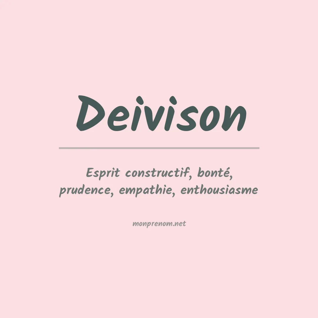 Prénom Deivison