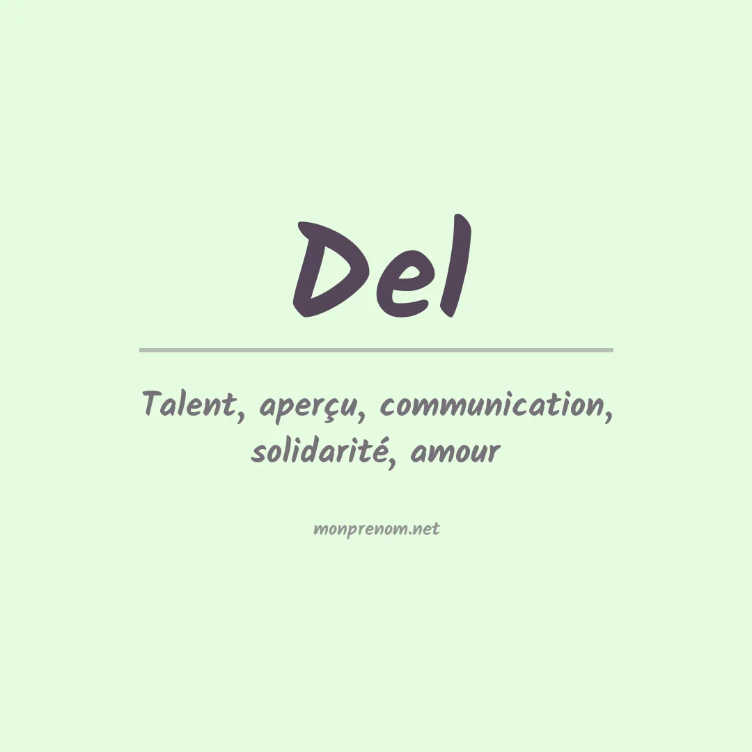 Prénom Del