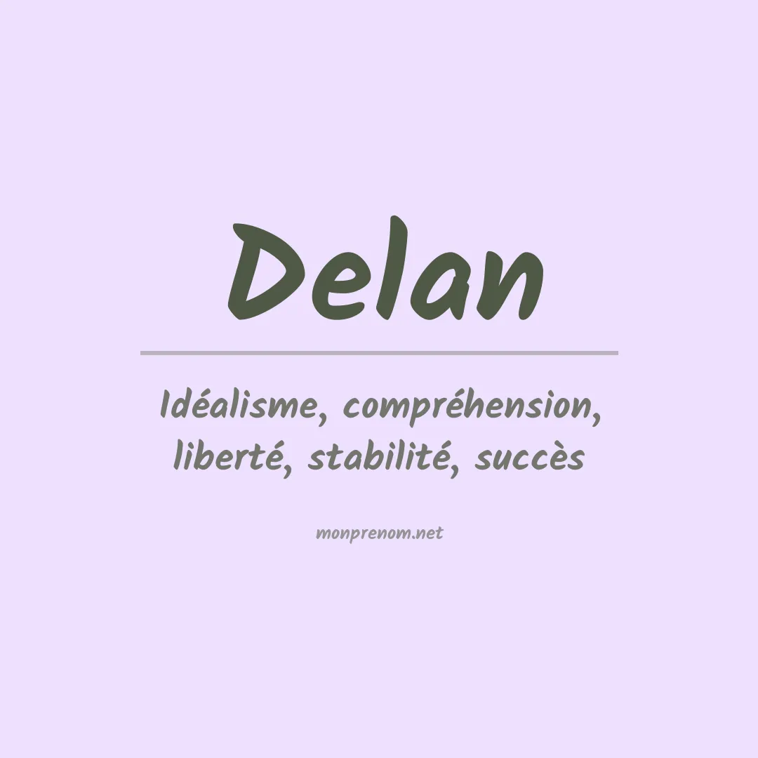 Prénom Delan