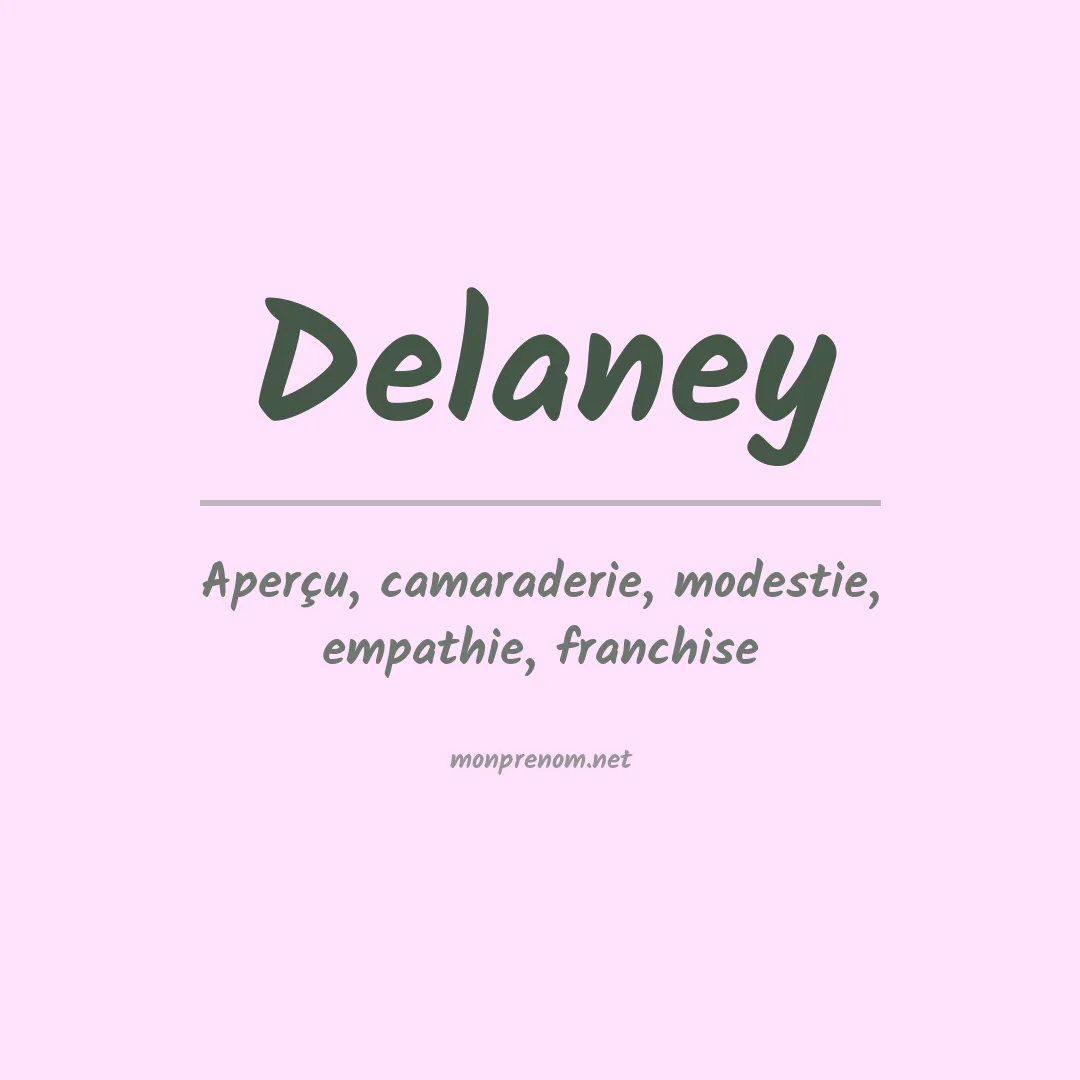 Prénom Delaney