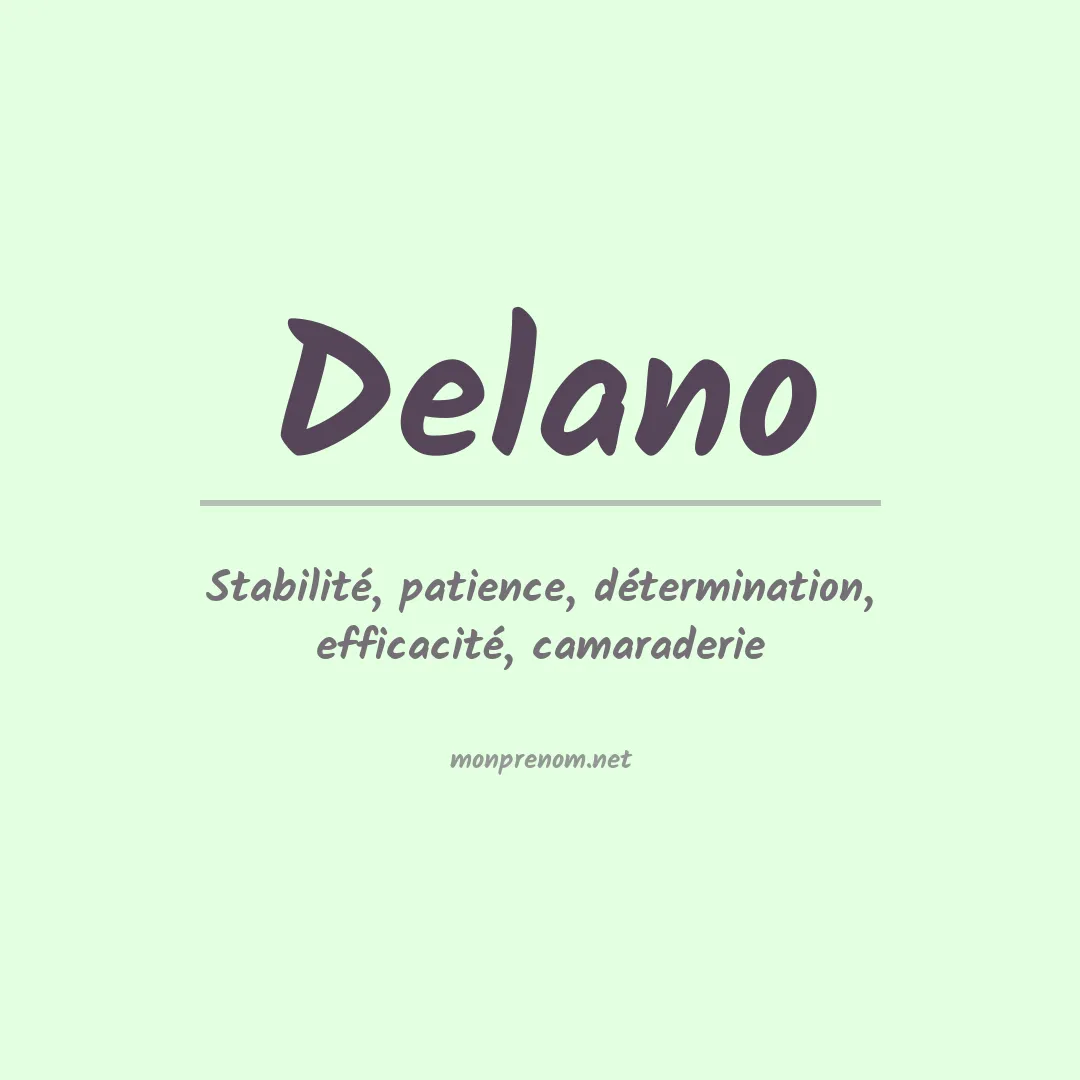 Prénom Delano
