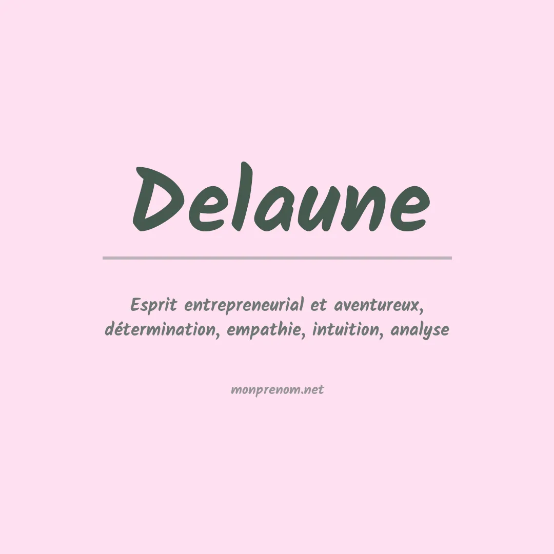 Prénom Delaune