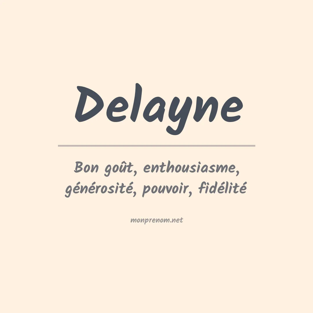 Prénom Delayne