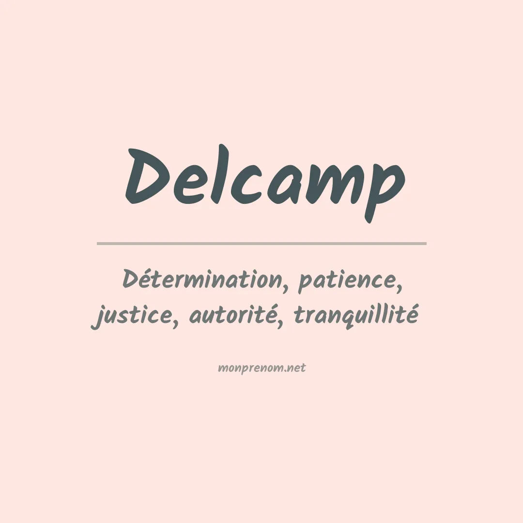 Prénom Delcamp