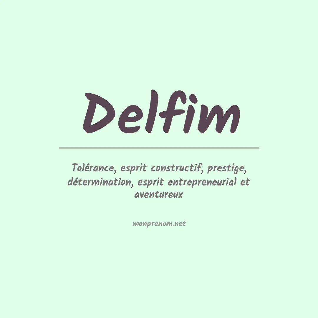Prénom Delfim