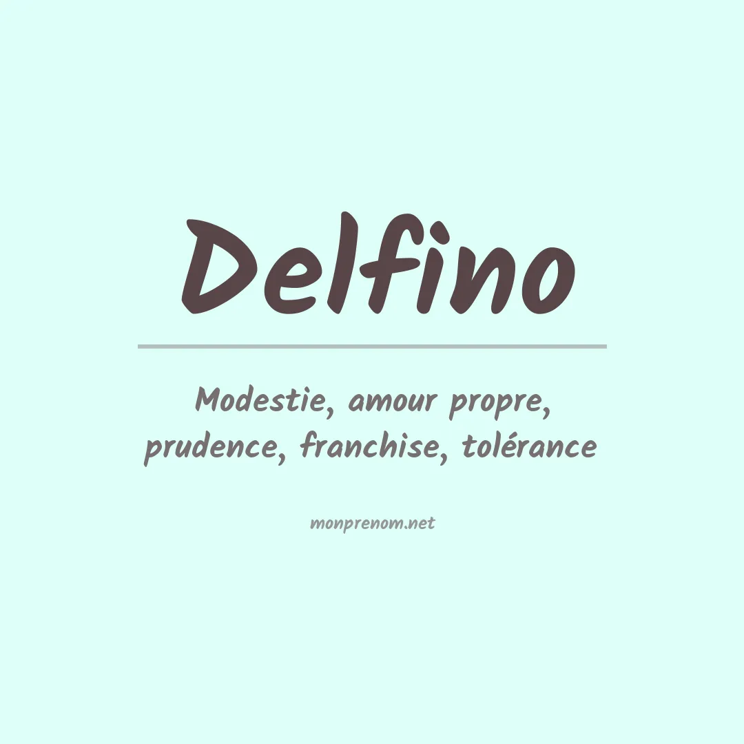 Prénom Delfino