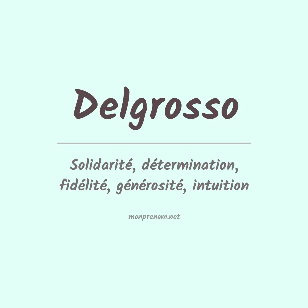 Prénom Delgrosso