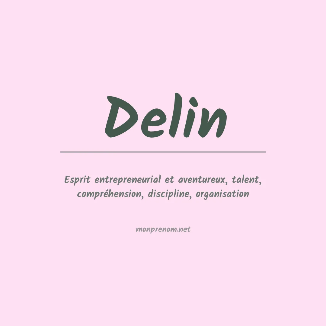Prénom Delin