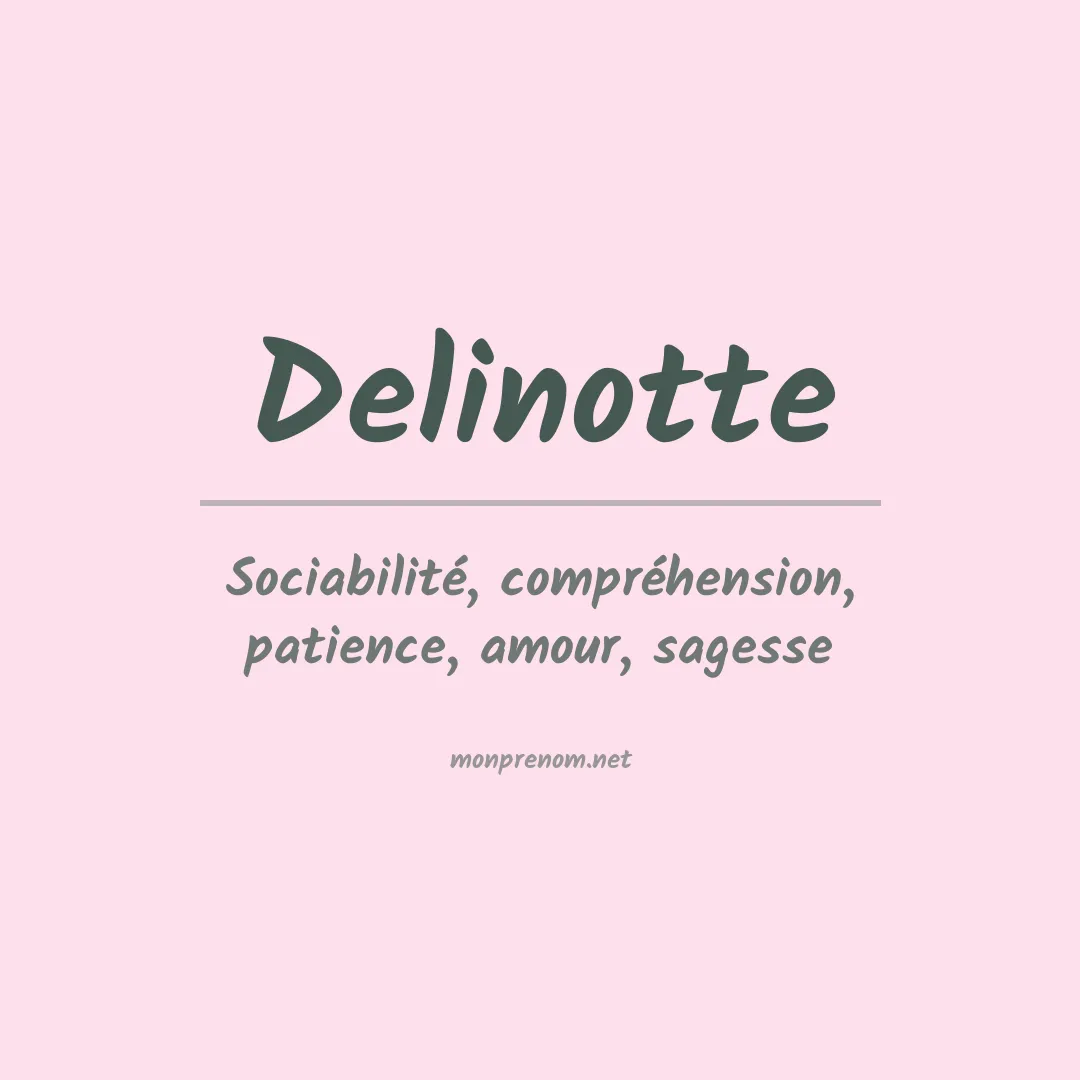 Prénom Delinotte