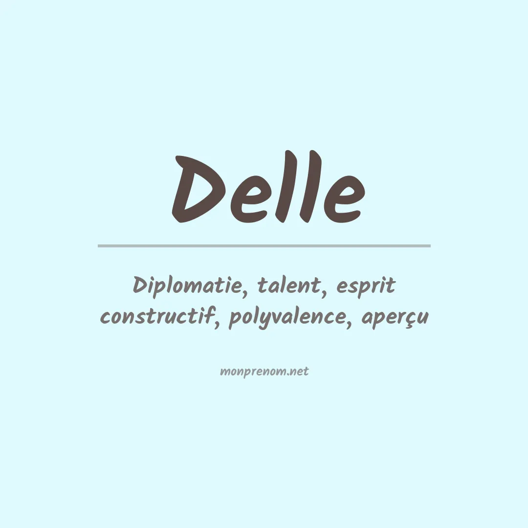 Prénom Delle