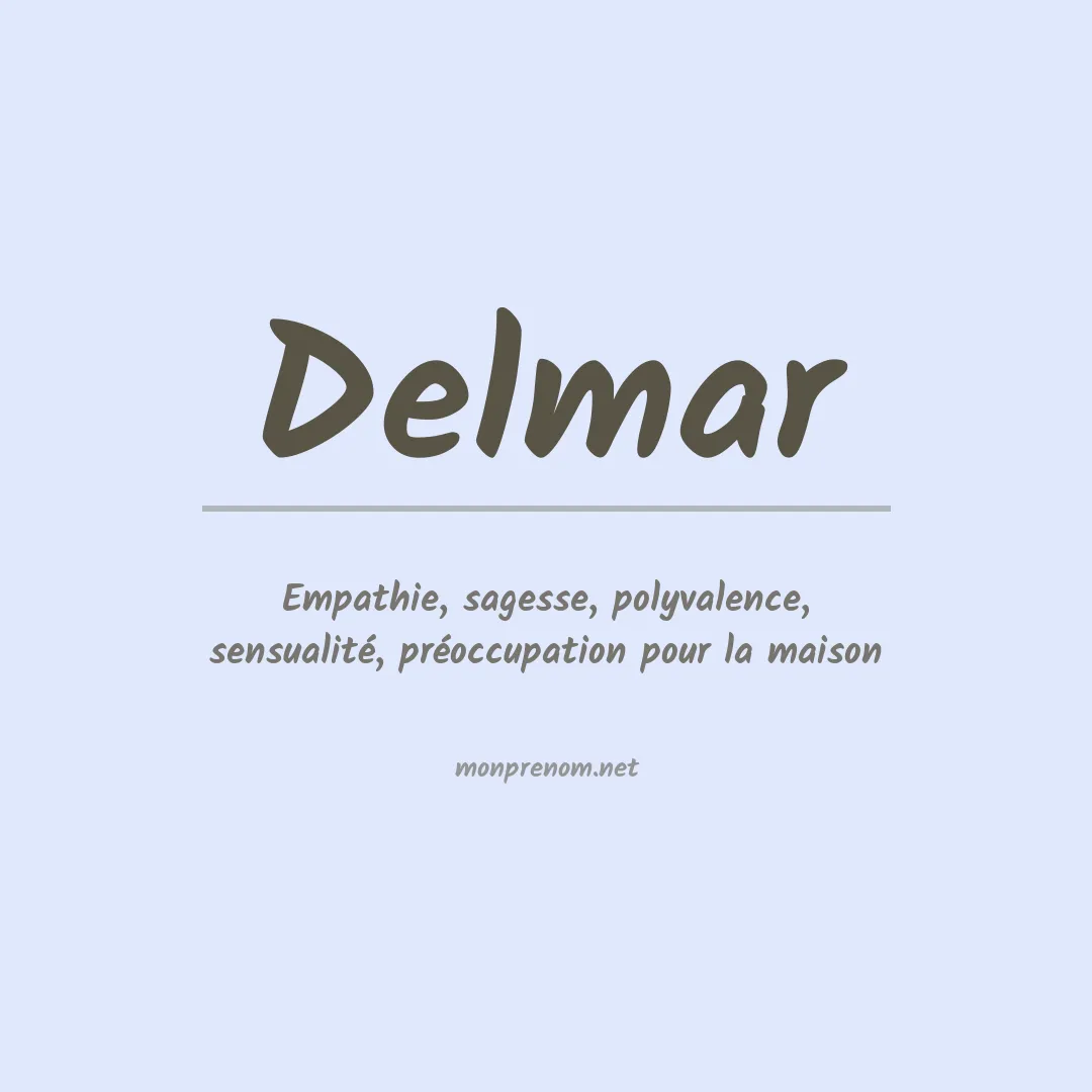 Prénom Delmar